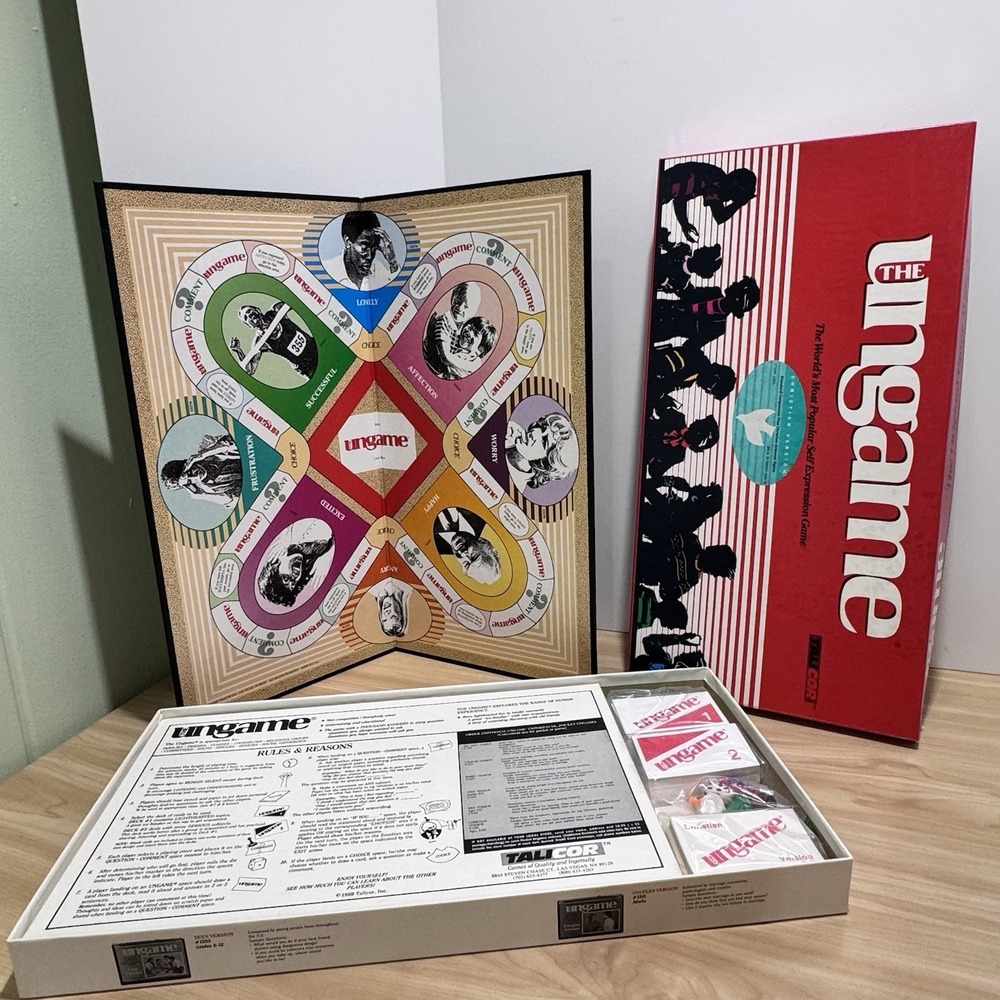 1989 Vintage THE UNGAME Board Game Christian Version - by Talicor Inc. Complete